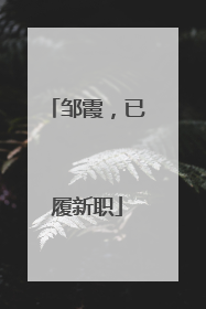 邹霞，已履新职