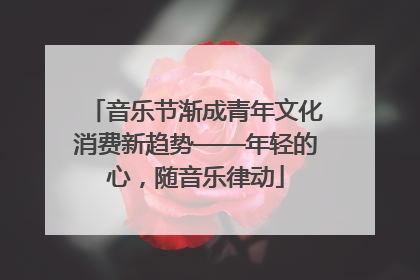 音乐节渐成青年文化消费新趋势——年轻的心，随音乐律动