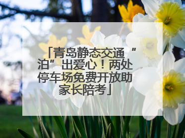 青岛静态交通“泊”出爱心！两处停车场免费开放助家长陪考