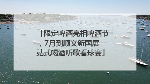 限定啤酒亮相啤酒节，7月到顺义新国展一站式喝酒听歌看球赛