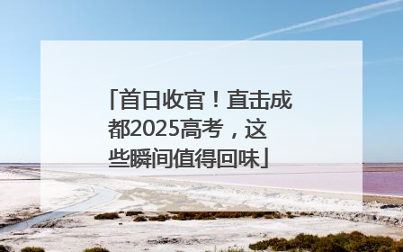 首日收官！直击成都2025高考，这些瞬间值得回味