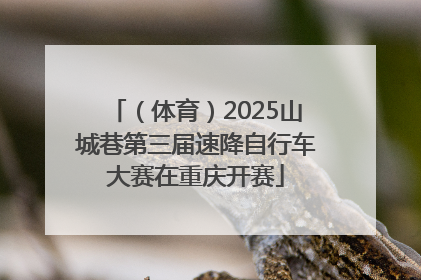（体育）2025山城巷第三届速降自行车大赛在重庆开赛