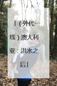 （外代一线）澳大利亚：洪水之后