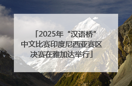 2025年“汉语桥”中文比赛印度尼西亚赛区决赛在雅加达举行