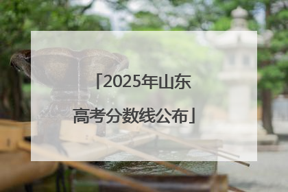 2025年山东高考分数线公布