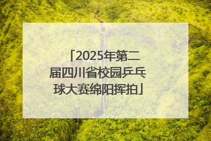2025年第二届四川省校园乒乓球大赛绵阳挥拍