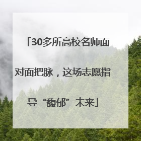 30多所高校名师面对面把脉，这场志愿指导“馥郁”未来