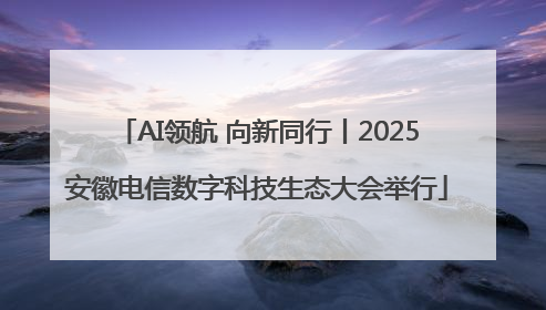 AI领航 向新同行丨2025安徽电信数字科技生态大会举行